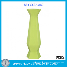 Venda Por Atacado Green Doric Ceramic Flower Vase